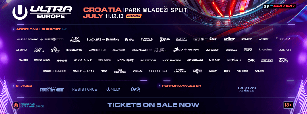 Ultra Europe 2025 Phase 3 Lineup