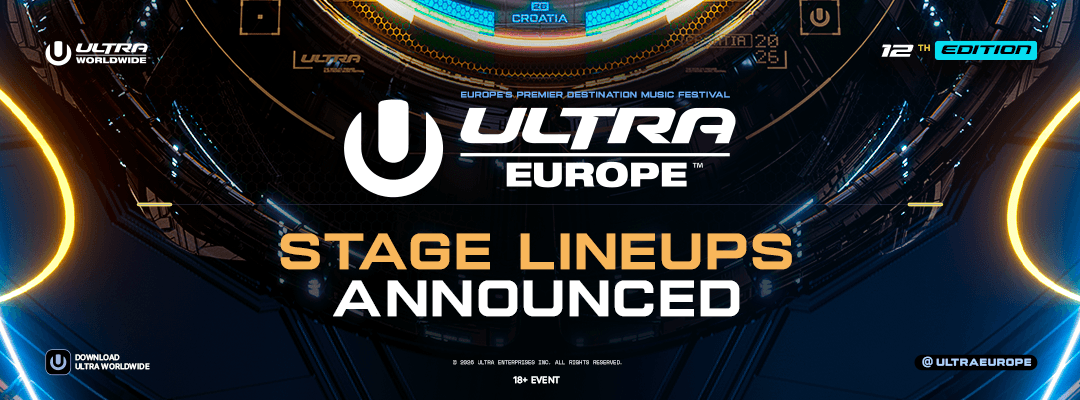 Ultra Europe 2026 Stage Lineups